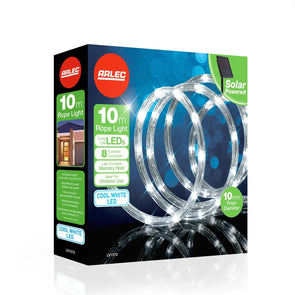 Arlec 10m Festive Solar Rope Light/240 Super Bright LEDs/8 Functions Remote - TheITmart