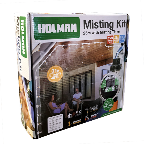 Holman Misting Kit 25m With Misting Timer/Fully Expandable System/ Ideal for Pet Areas