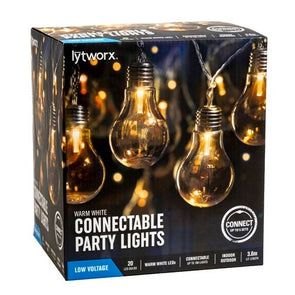 Lytworx Warm White Connectable Party Lights - 20 Pack