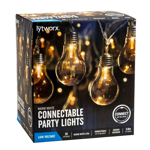 Lytworx Warm White Connectable Party Lights - 20 Pack