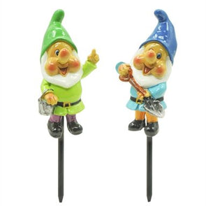 Tuscan Path Gnome Decorative Stake- Assorted/ 15cm Height