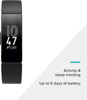 Fitbit FB412BKBK Inspire Health and Fitness Tracker with Auto-Exercise Recognition, 5 Day Battery, Sleep and Swim Tracking, Black