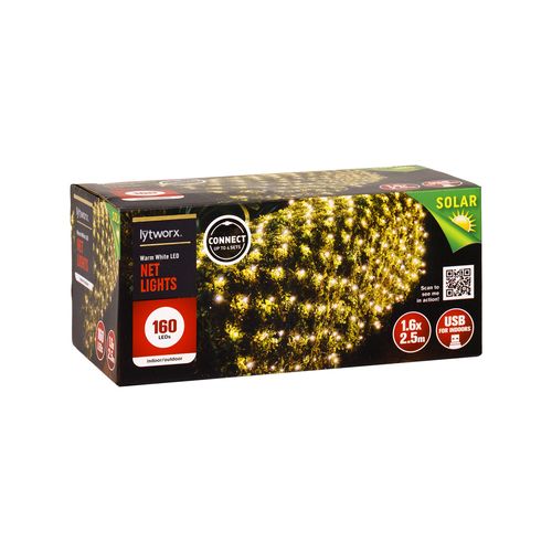 Lytworx 160 LED Warm White Net Lights / 67016