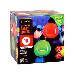 Lytworx Warm White Solar Party Lights - 10 Pack