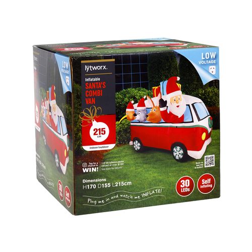 Lytworx Santa's Combi Van Inflatable /Self Inflatble/ Low Voltage