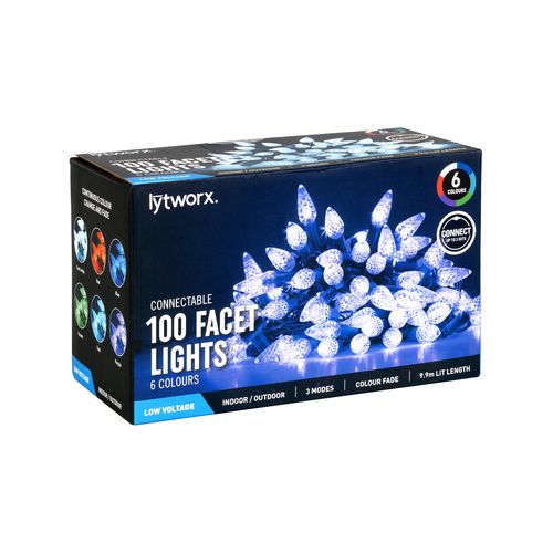 Lytworx 100 LED Connectable Facet Lights 67185