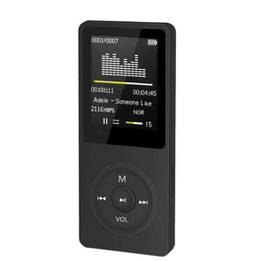 Black/White 1.8-inch Fashion16GB Portable MP3/MP4 Player Radio Rechargeable Media Player