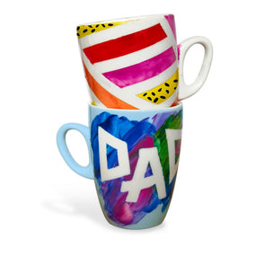 Kids Projects Tape 'n Paint Ceramics with 2 Mugs/Perfect for Budding Artists