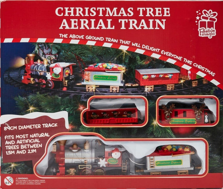 Christmas Tree Aerial Train Santa Express
