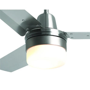 HPM 90 x 111mm Brushed Steel Clipper Light - Suits HPM Ceiling Fans