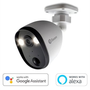 Swann 1080p Spotlight Outdoor Wi-Fi Security Camera / Compatible with Google Assistant & Amazon Alexa