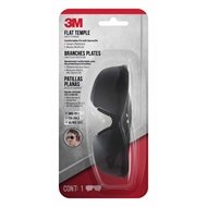 3M Black Grey Flat Temple Safety Glasses with UV Protection