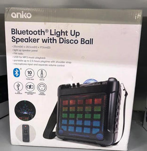 Anko Bluetooth Light-up Speaker With Disco Ball