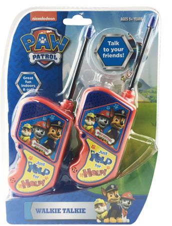 Paw Patrol Walkie Talkie - Ages 5+ Years
