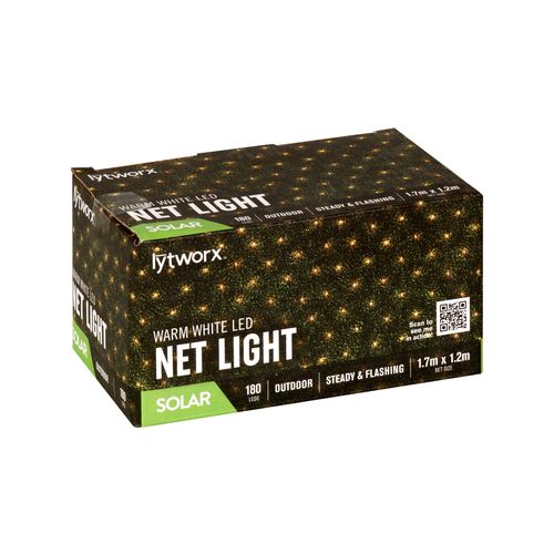 Lytworx 1.7 x 1.2m Solar Warm White Net Light