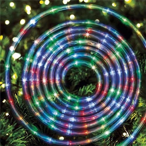 Arlec 10m Multicolour Or Warm White Switch Festive Solar Rope Light / 8 Functions