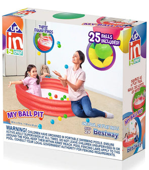Bestway My Ball Pit - Red / One Pool 25 Play Balls / For Ages 2+ Years