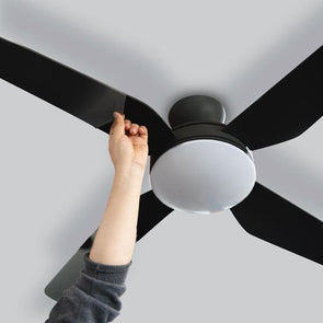 Arlec Indoor Ceiling Fan Blade Sleeve - 4 Pack / Black Or White / Washable /Easy to Install