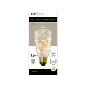 Luce Bella 1.2W Warm White ES ST58 LED Fairy Light Globe