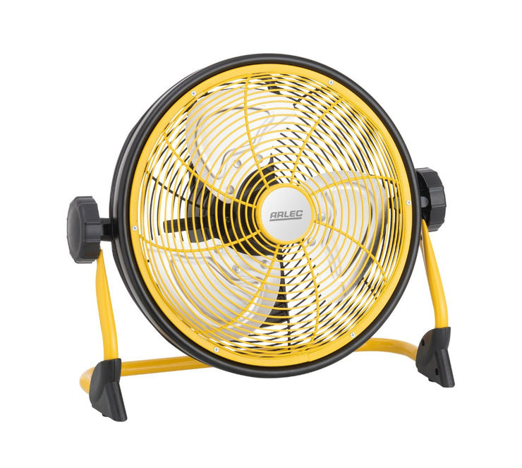 Arlec 30cm Rechargeable DC Floor Fan Outdoor Ideal for Camping Caravan & outdoors