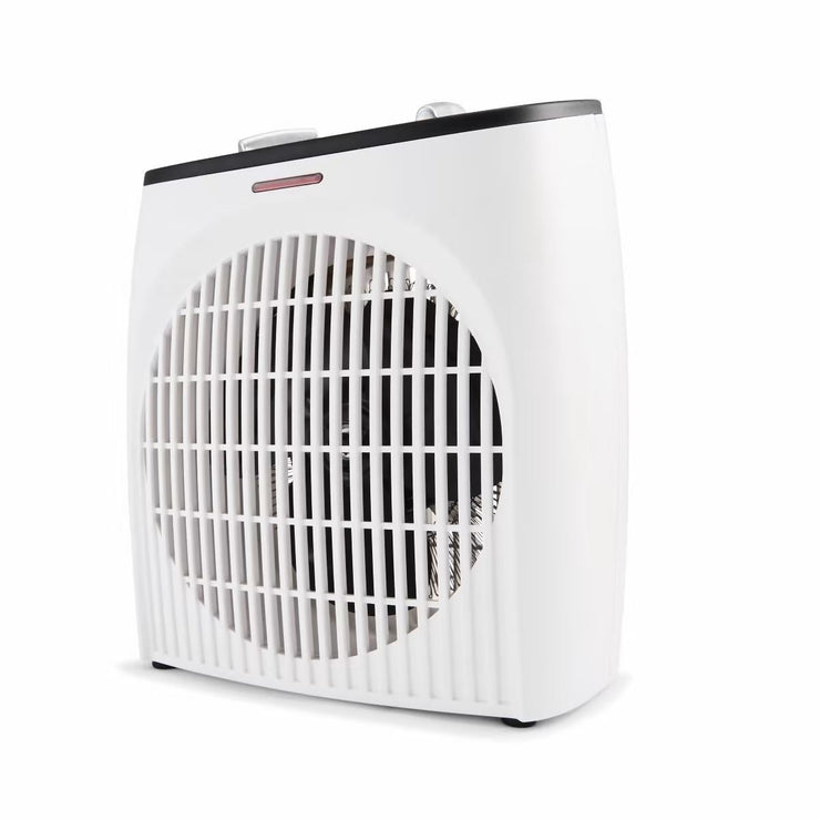 2000W Fan Heater/ 2 Heat Settings - Safety tip-over switch White