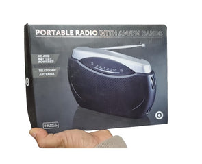 Portable Radio with AM/FM Band - RT222/Analog Tuner/Telescopic Antenna