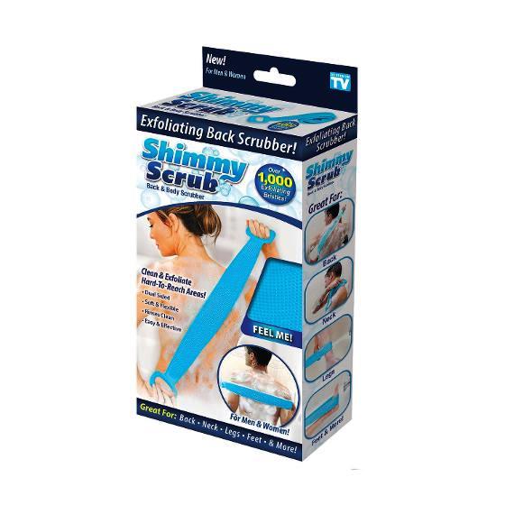 Bath/Shower Shimmy Scrub Back & Belly Scrubber/For Smooth, Clean & Healthy Skin