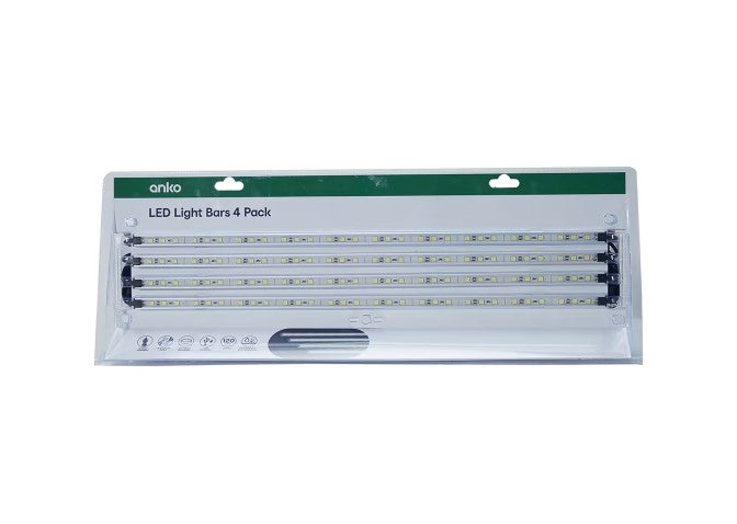 Camping LED Light Bars Set - 4 Pack