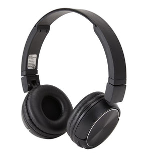 On-Ear Bluetooth Headphones - Black / Compact Foldable Design