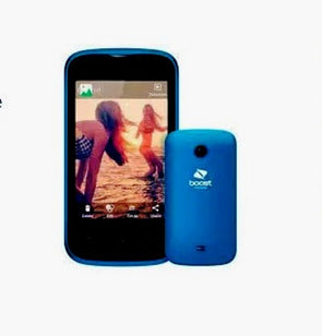 Boost KUTA 3.5" Display Smart Phone Mobile Locked to Boost & Telstra - Blue