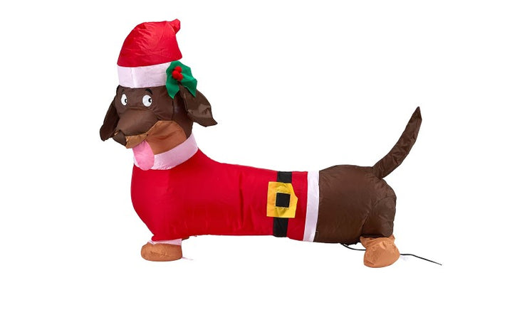 Low Voltage Inflatable Sausage Dog/Size 90cm (L) x 70cm (H) x 40cm (W)