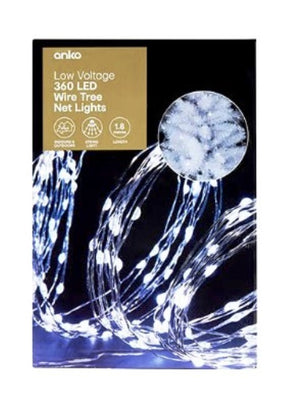 Low Voltage 360 LED Wire Tree Net Lights - Cool white