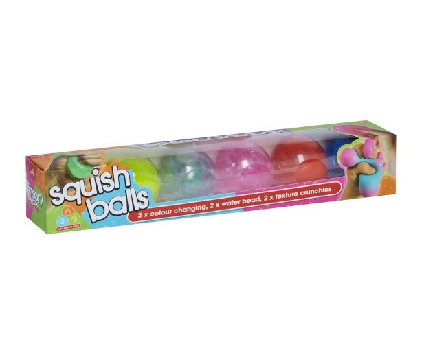 6 Pack The Sensory Toybox Squish Balls/Suitable for ages: 3+ years