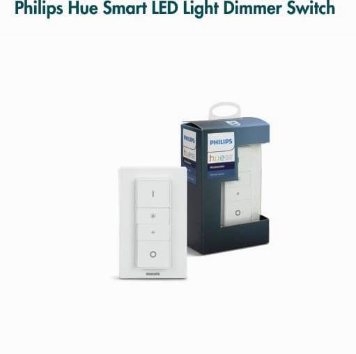 Philips Hue Smart LED Light Dimmer Switch/App Controlled with Remote Control