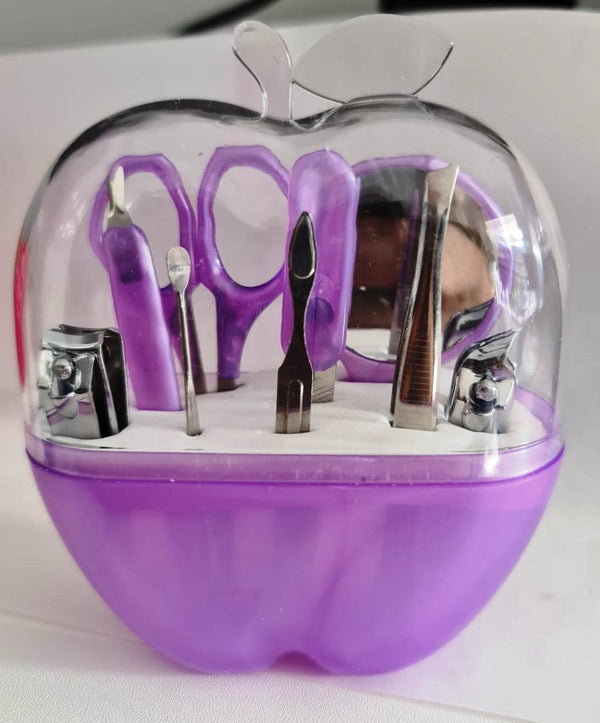 9 Piece Apple Manicure Set/Easy To Handle Beauty Manicure Tools Set