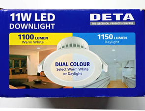 DETA 11W LED Downlight Dual Colour 1.2m