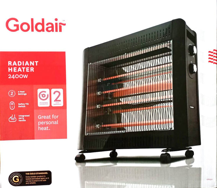 Goldair 2400W 4 Bar Radiant Heater GIR450