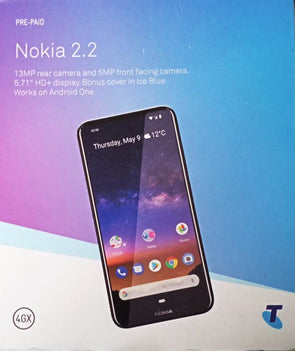 Nokia 2.2 Smart Mobile Phone Locked to Telstra - Black