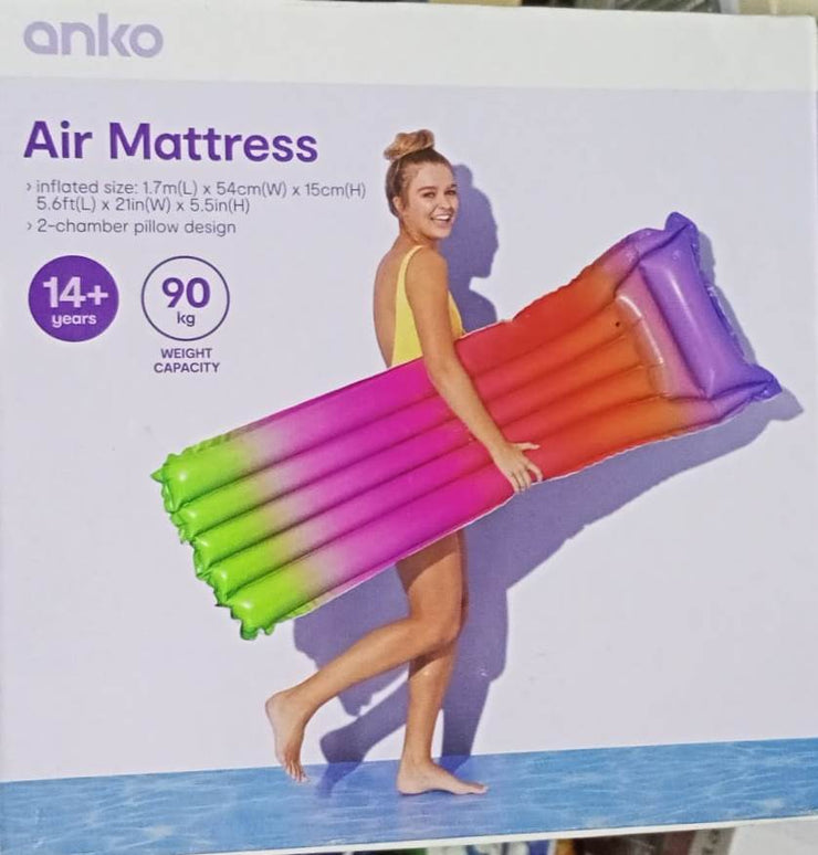 1.7m Inflatable Pool Rainbow Air Mattress / Suitable for Ages 12+ Years