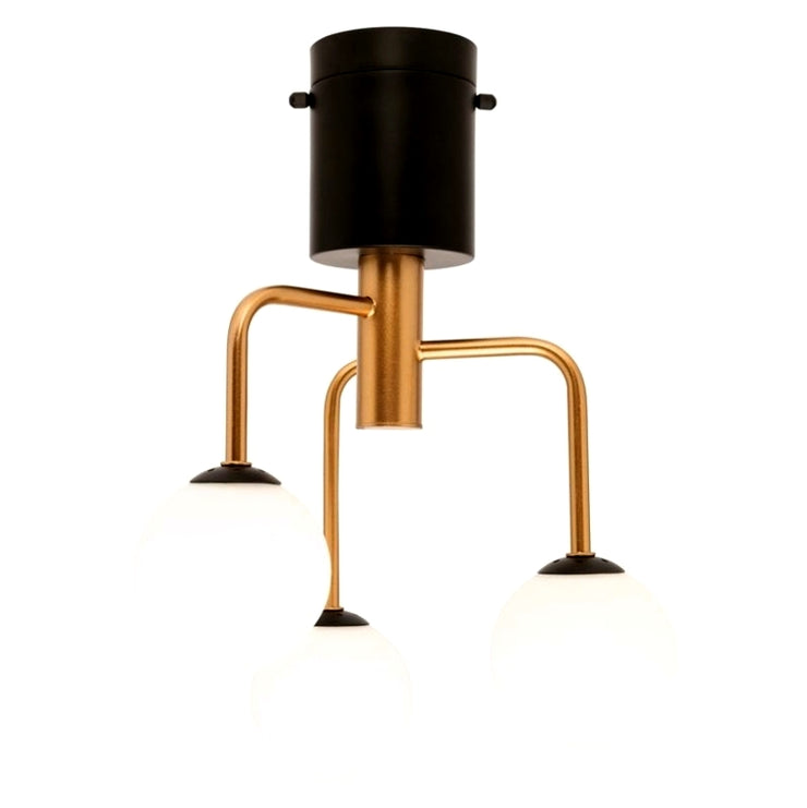 Brilliant Brass Asha 3 Light DIY Plug in Pendant - 20655/12