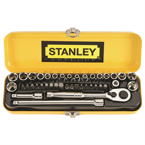 Stanley 40 Piece 1/4" Drive Socket Set /Ideal for Both Handyman & Professional
