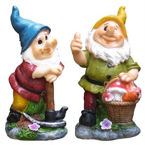 Tuscan Path Forest Dwarves Garden Statue- Colour Assorted