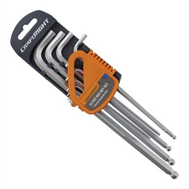 Craftright 10 Piece Hex Key Set