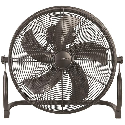 Euromatic 40cm 5 Blades Matte Black Drum Floor Fan - FF5BMV2 /Tilt-adjustable head