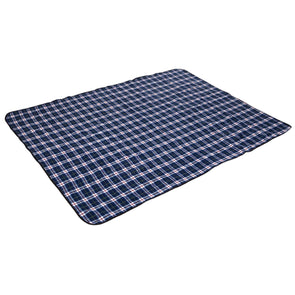 Coleman 150 x 200cm Extra Large Blue Tartan Picnic Rug/ Ideal for Camping & Outdoors