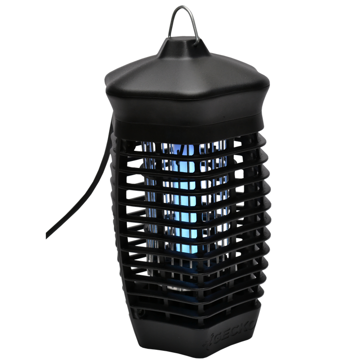 Gecko 10W Bug Electric Zapper Lantern/Self Cleaning/Weatherproof/10m Coverage
