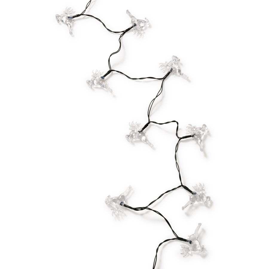 Mirabella Christmas Solar Powered 30 LED Reindeer String Lights - Multicolour - TheITmart