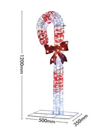 Arlec Festive Xmas 1.2m Candy Cane Statue/175 Multicolour LEDs/Low Voltage