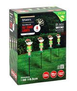 Lytworx 40cm Warm White Solar Elf Stake Lights - 4 Pack