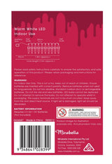 Mirabella 1.8m Warm White 10 LED Halloween Skeleton String Lights